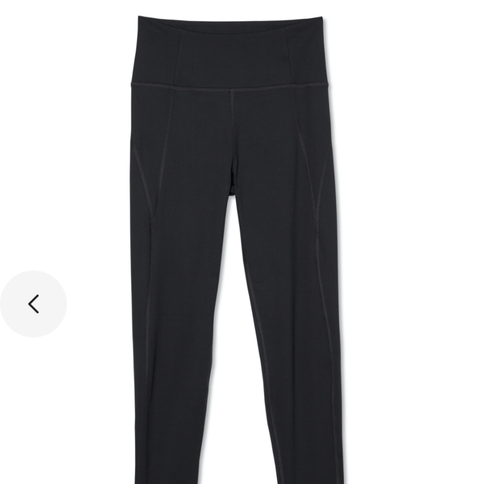 Girlfriend Collective Black Leggings - Small